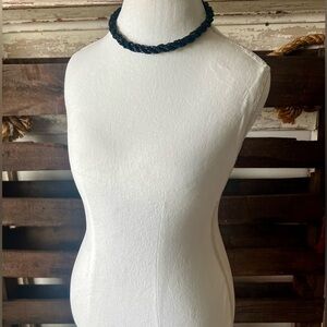Beaded Multi-Strand Necklace in Black 23”